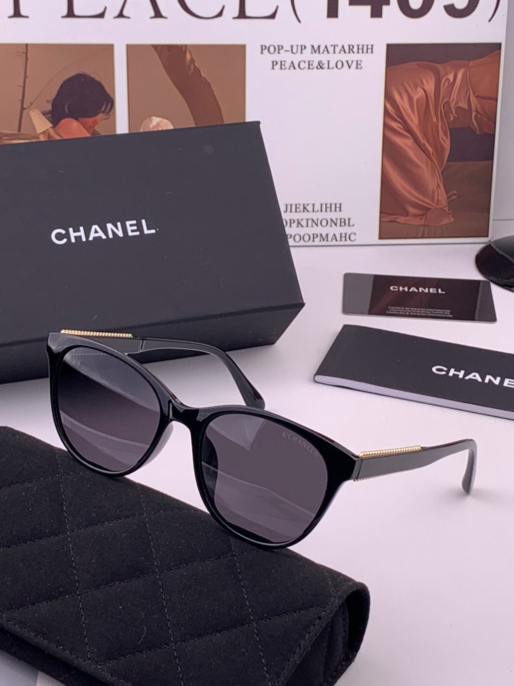 Chanel CH7821 Polarized Round Brown Lens Sunglasses for Men & Women - 382311