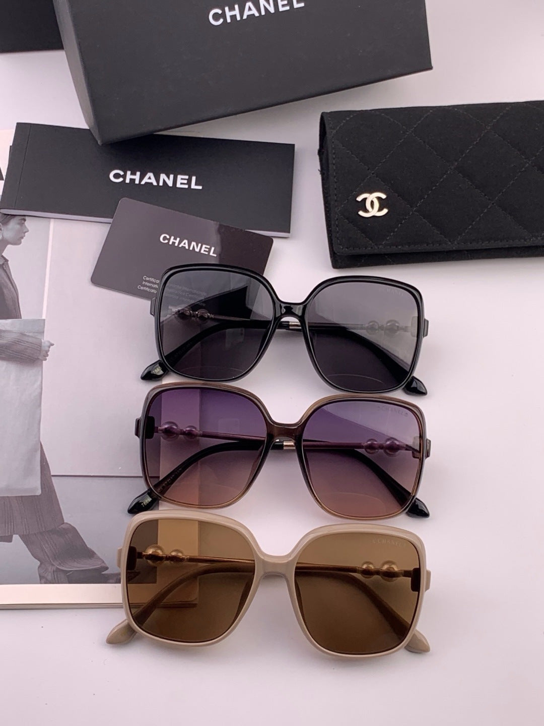 Chanel CH5786 Polarized Oversized Gray Lens Sunglasses for Men & Wome - 382313 - detail image 8