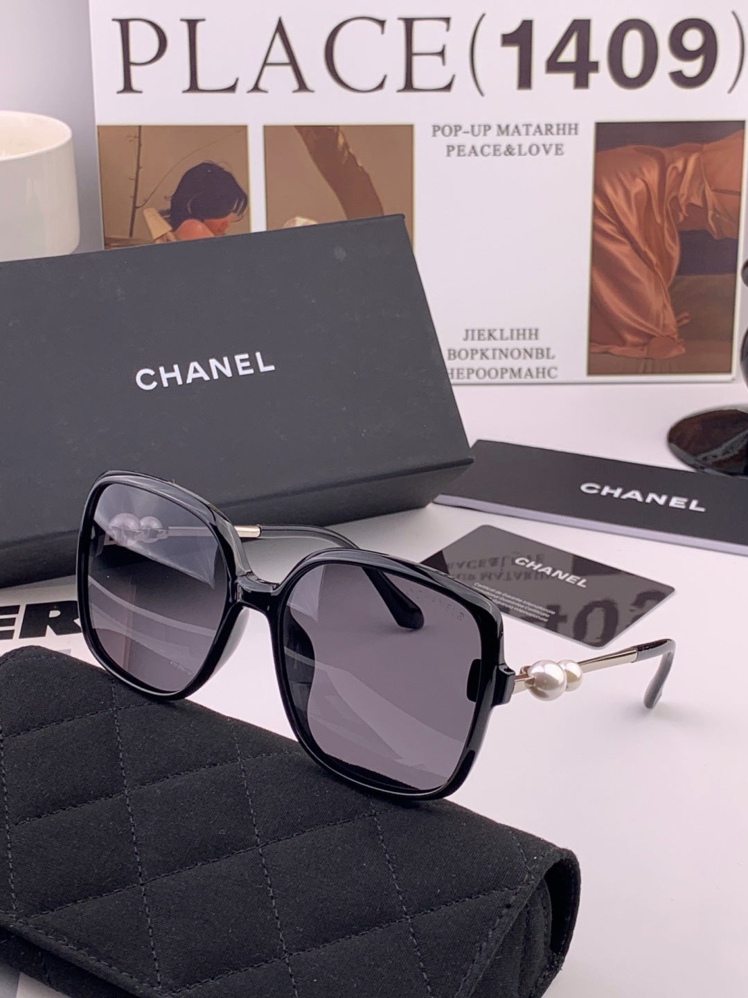 Chanel CH5786 Polarized Oversized Gray Lens Sunglasses for Men & Wome - 382313 - detail image 5