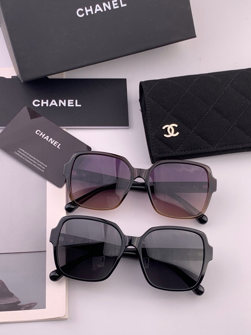 Chanel CH2787 Polarized Square Gold Lens Sunglasses for Women - 382287 - detail image 7