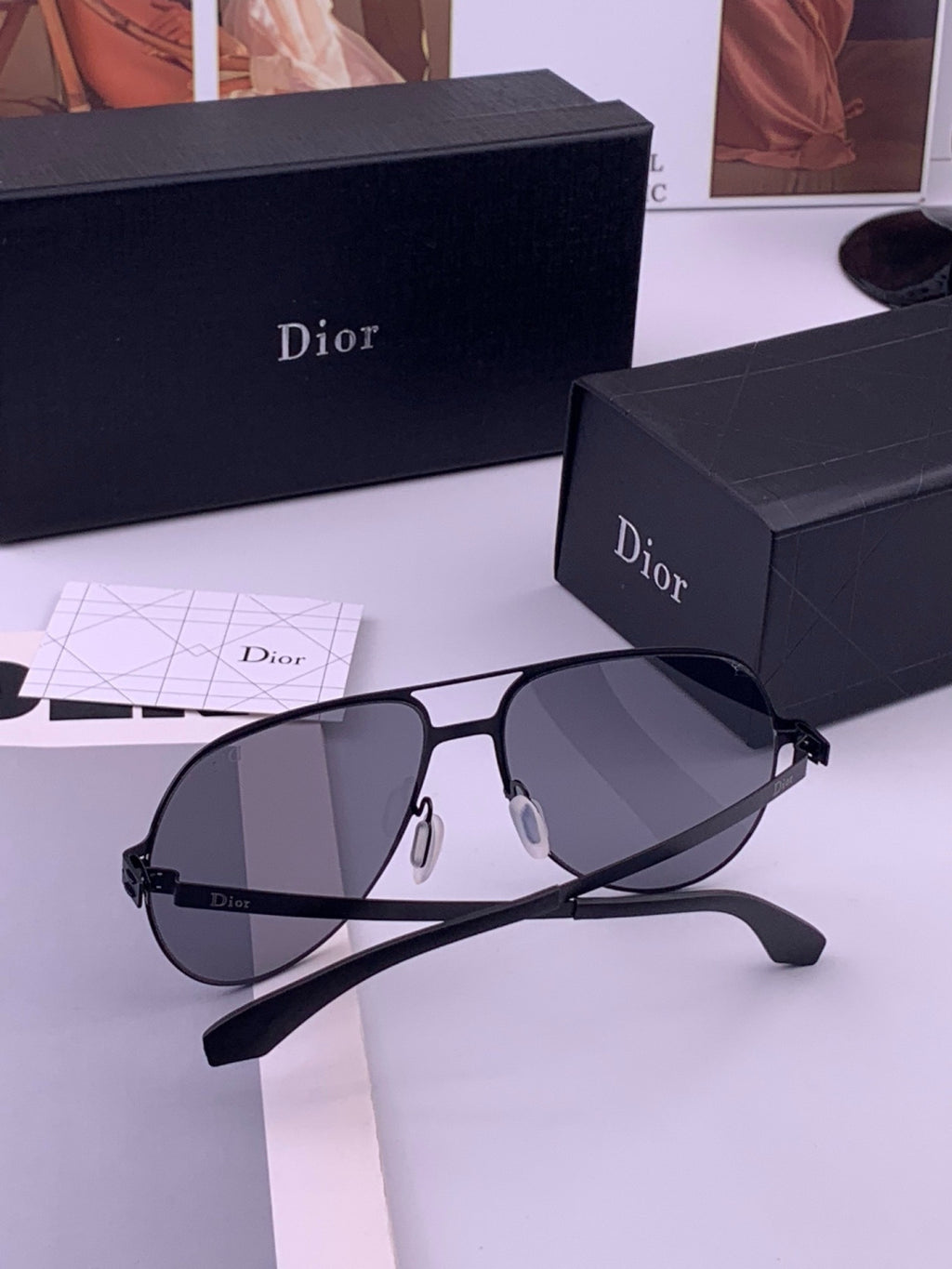 Dior 2503 Oversized Orange Lens Sunglasses for Men & Women - 382357 - detail image 6