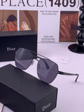 Dior Oversized Orange Lens Sunglasses for Men & Women - 382358