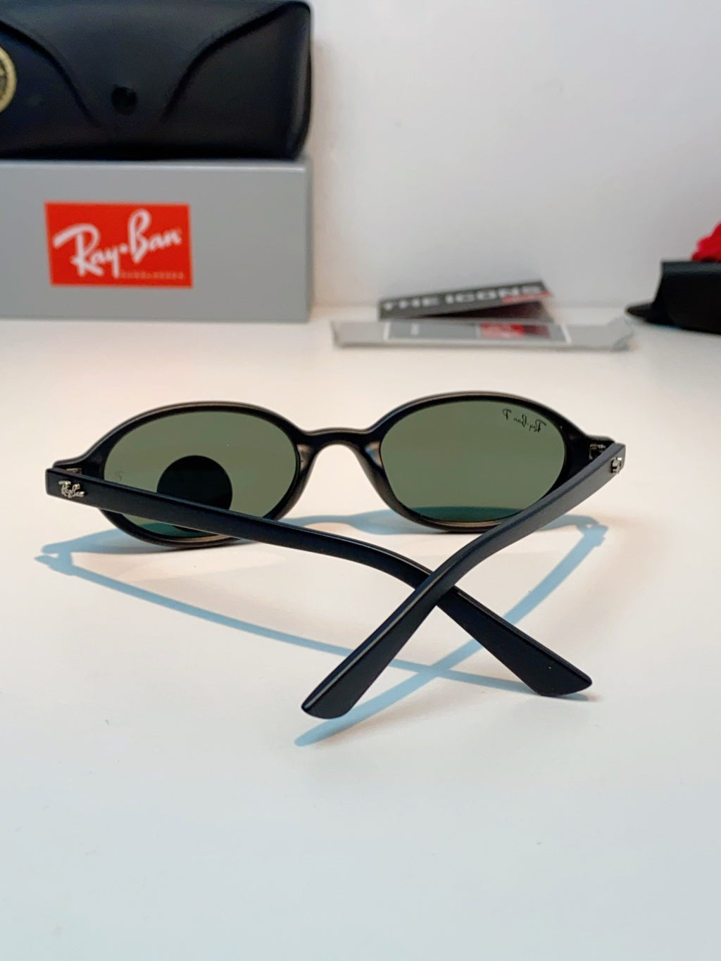 Ray-Ban RB4472 Polarized Oval Gray Lens Sunglasses for Men & Women - detail image 3