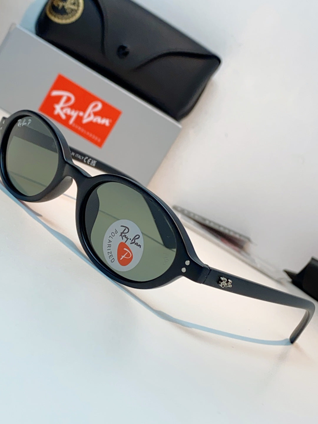 Ray-Ban RB4472 Polarized Oval Gray Lens Sunglasses for Men & Women - detail image 7