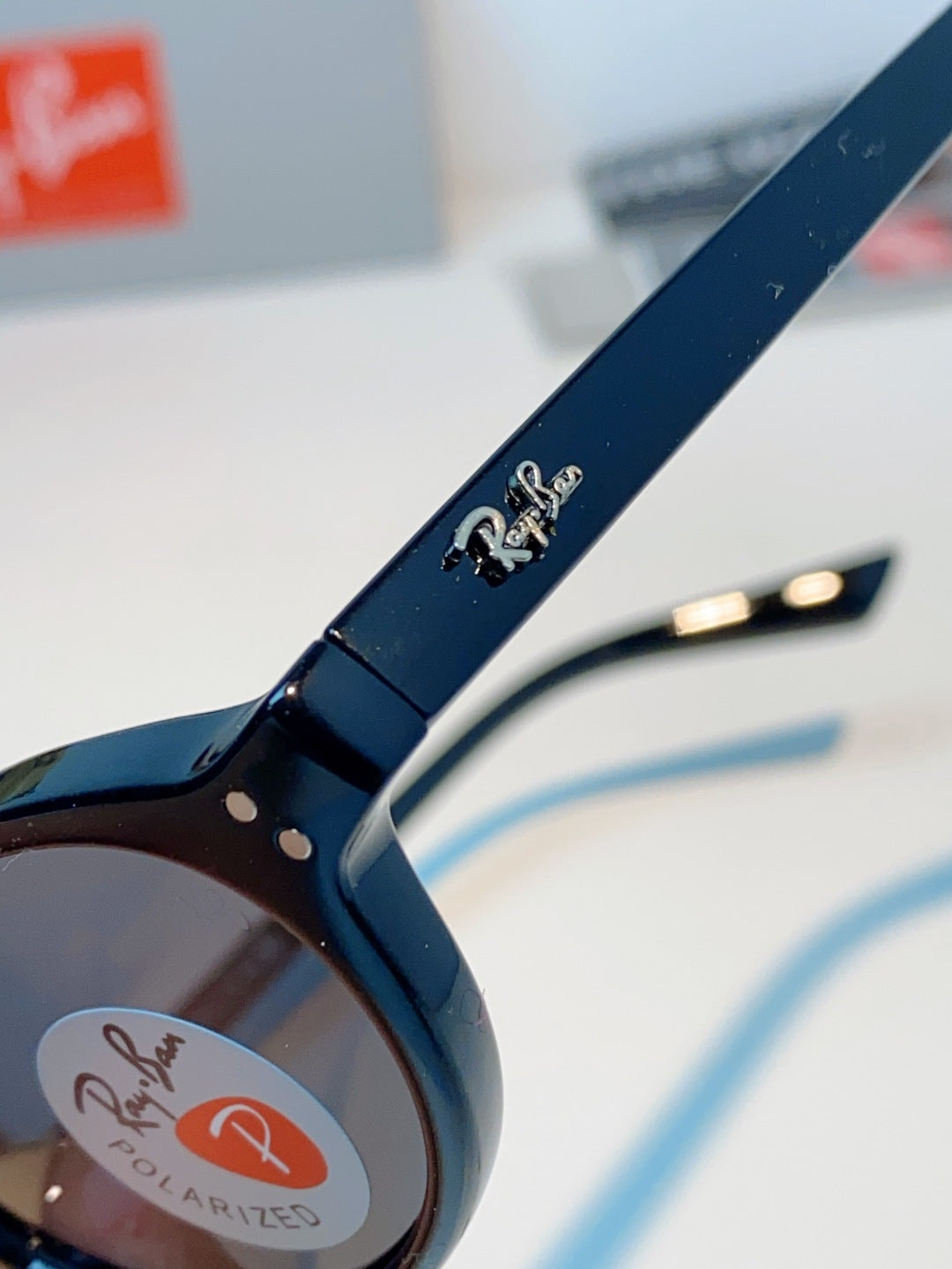 Ray-Ban RB4472 Polarized Oval Silver Lens Sunglasses for Men & Women - detail image 8