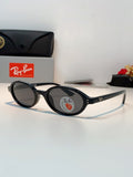 Ray-Ban RB4472 Polarized Oval Silver Lens Sunglasses for Men & Women
