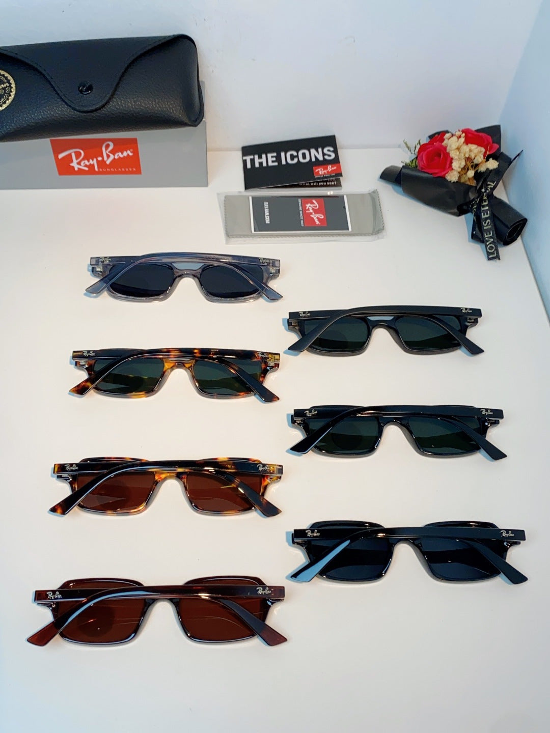 Ray-Ban RB4455 Polarized Square Brown Lens Sunglasses for Men & Women - 399521 - detail image 12