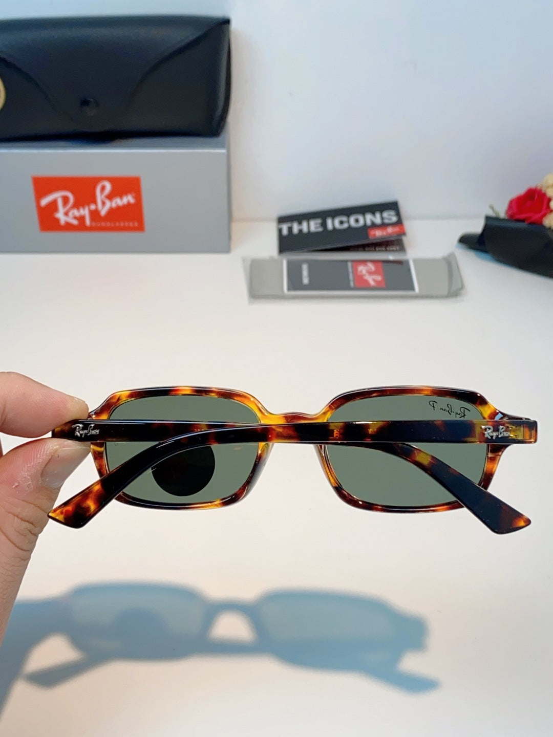 Ray-Ban RB4455 Polarized Square Brown Lens Sunglasses for Men & Women - 399520 - detail image 5