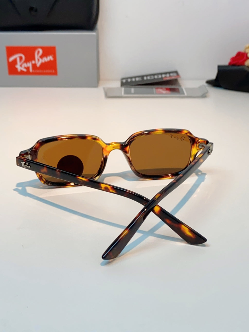 Ray-Ban RB4455 Polarized Square Brown Lens Sunglasses for Men & Women - 399521 - detail image 3