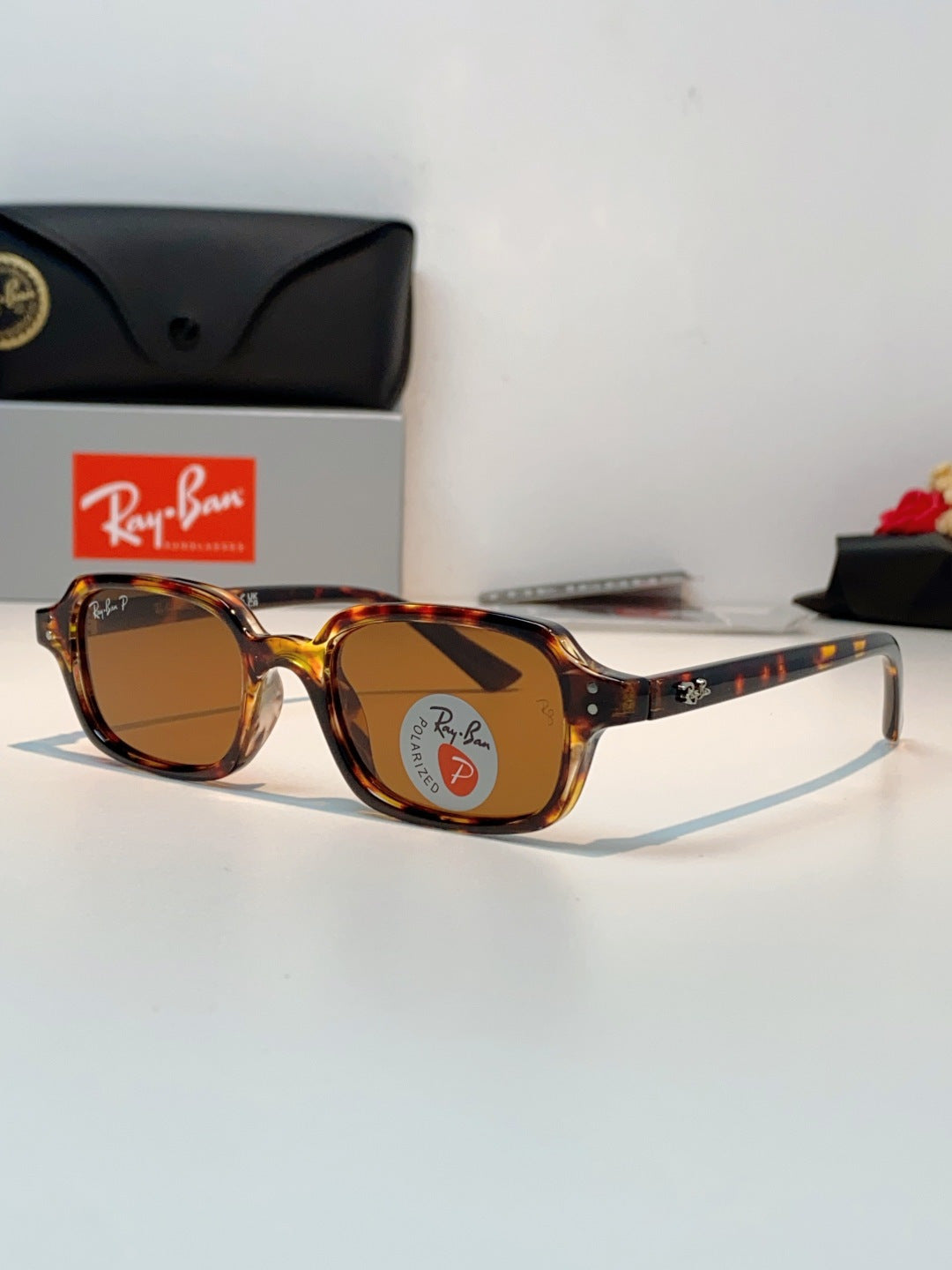 Ray-Ban RB4455 Polarized Square Brown Lens Sunglasses for Men & Women - 399521