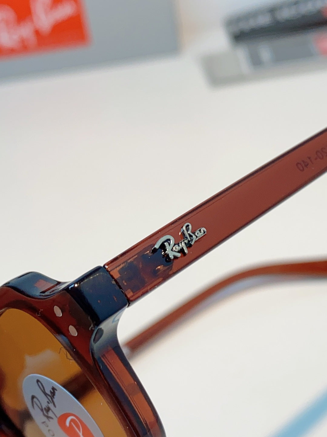 Ray-Ban RB4455 Polarized Square Brown Lens Sunglasses for Men & Women - detail image 8