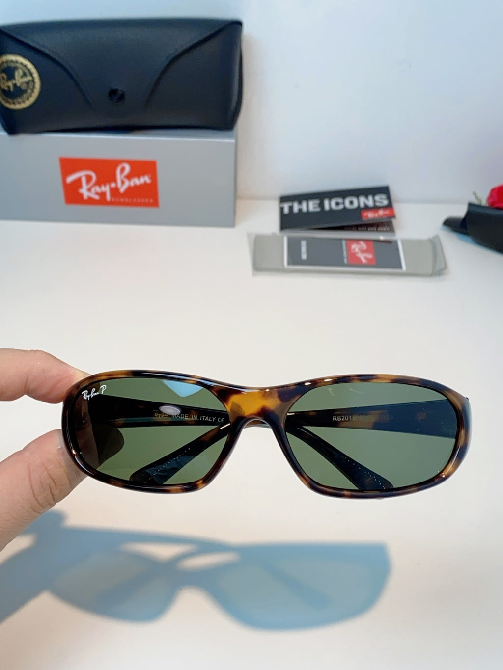 Ray-Ban RB2016 Slim Brown Lens Sunglasses for Men & Women - 416696 - detail image 4