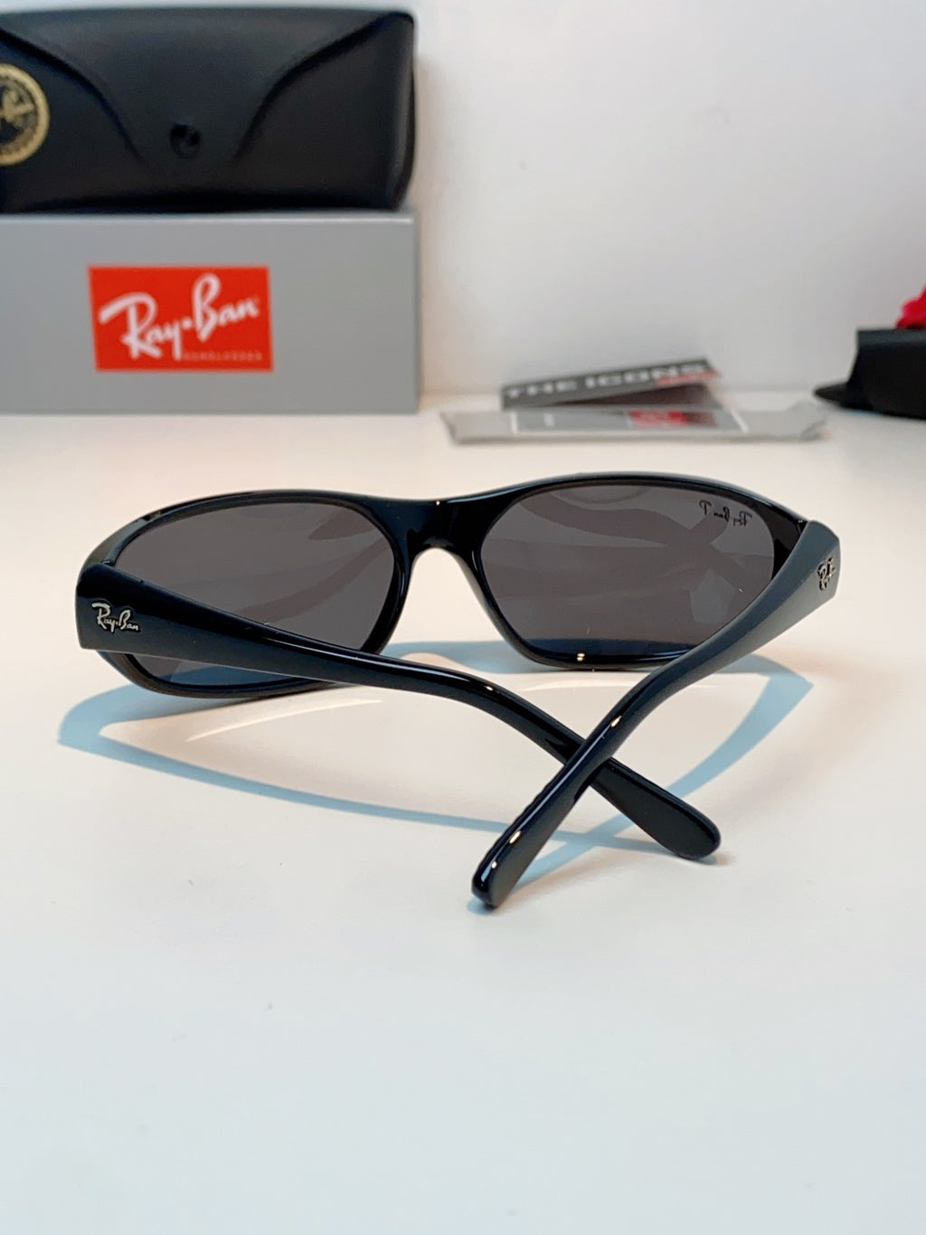 Ray-Ban RB2016 Slim Black Lens Sunglasses for Men & Women - 416698 - detail image 3