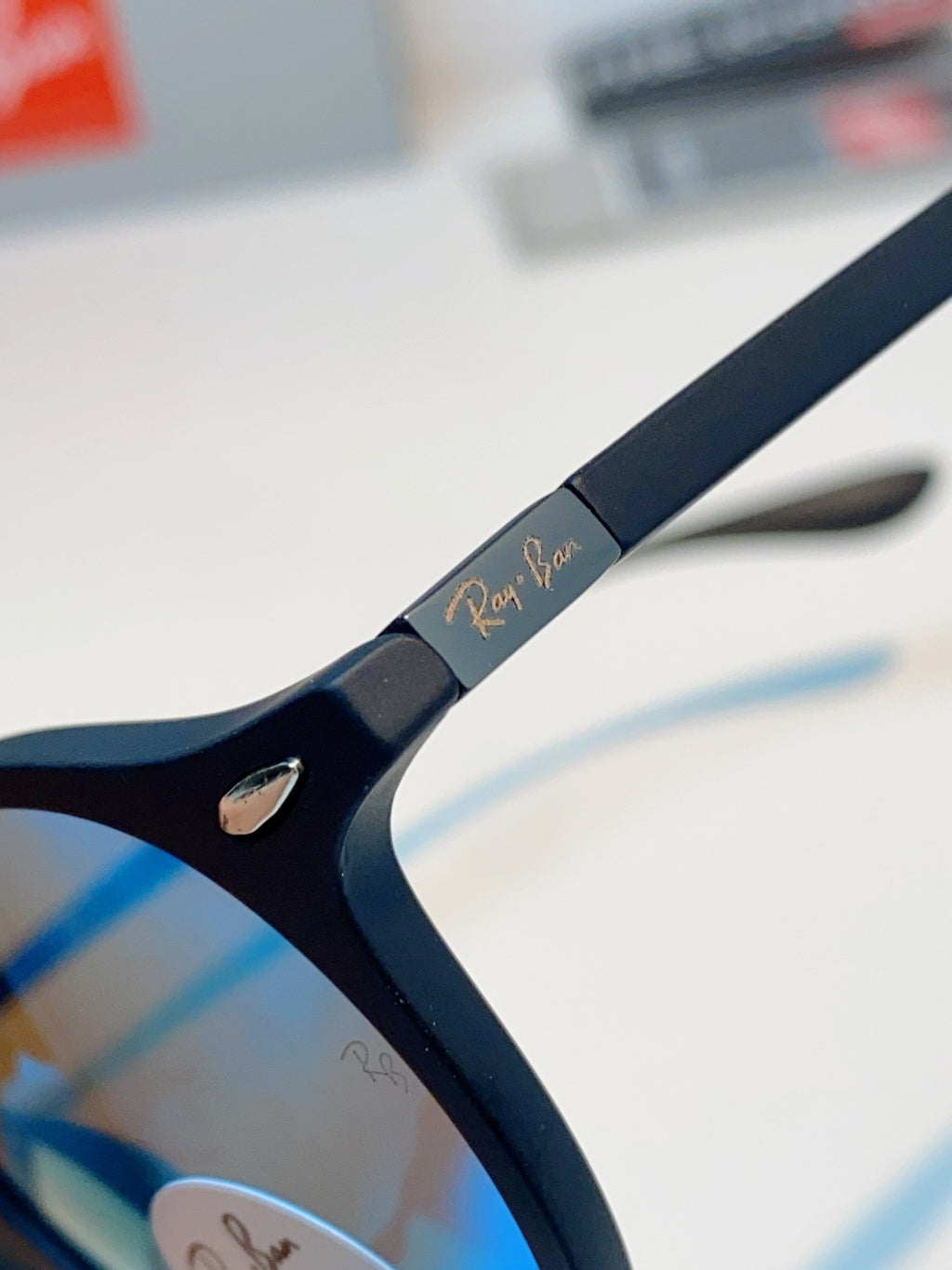 Ray-Ban Polarized Round Blue Lens Sunglasses for Men & Women - 450091 - detail image 8