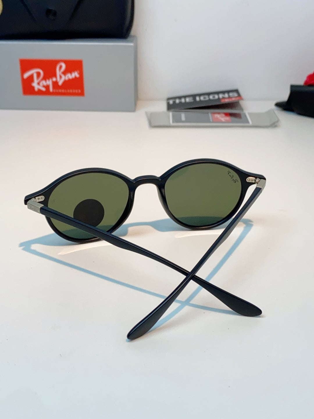 Ray-Ban Polarized Round Black Lens Sunglasses for Men & Women - 450094 - detail image 3