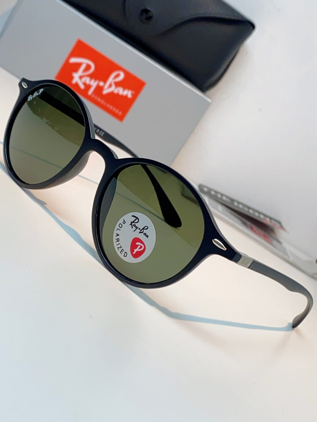 Ray-Ban Polarized Round Black Lens Sunglasses for Men & Women - 450094 - detail image 7