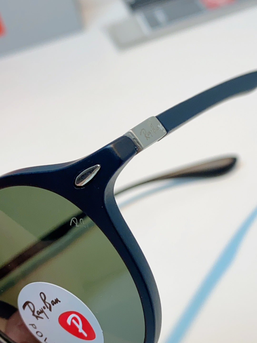 Ray-Ban Polarized Round Black Lens Sunglasses for Men & Women - 450094 - detail image 8