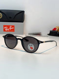 Ray-Ban Polarized Round Black Lens Sunglasses for Men & Women