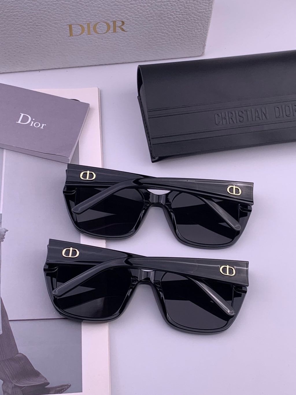 Dior CD6820 Polarized Square Black Lens Sunglasses for Women - 382472 - detail image 6