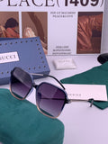 Gucci G9747 Polarized Round Black Lens Sunglasses for Women - 382124