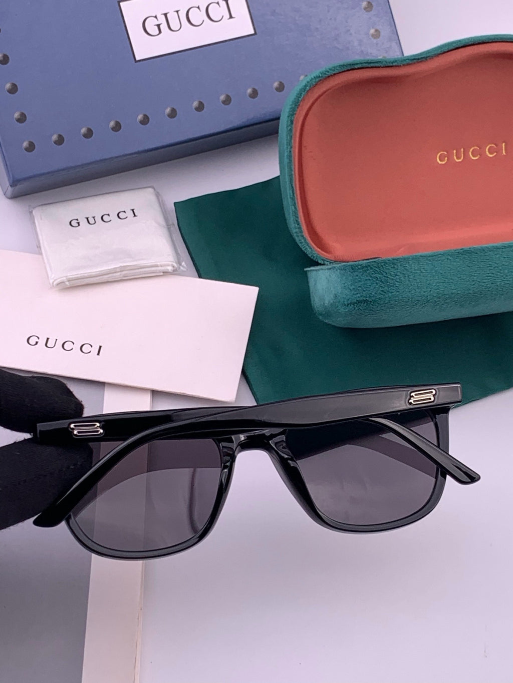 Gucci G57712 Polarized Square Gold Lens Sunglasses for Women - 382093 - detail image 3