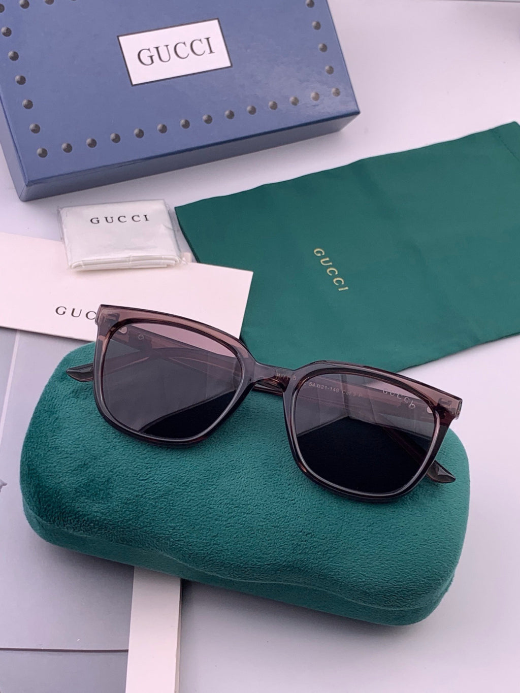 Gucci G57712 Polarized Square Red Lens Sunglasses for Women - 382072 - detail image 7