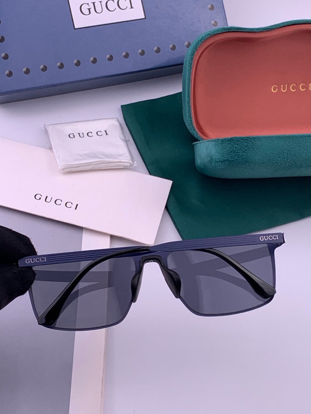 Gucci G6225 Polarized Aviator Gold Lens Sunglasses for Men - 382077 - detail image 6
