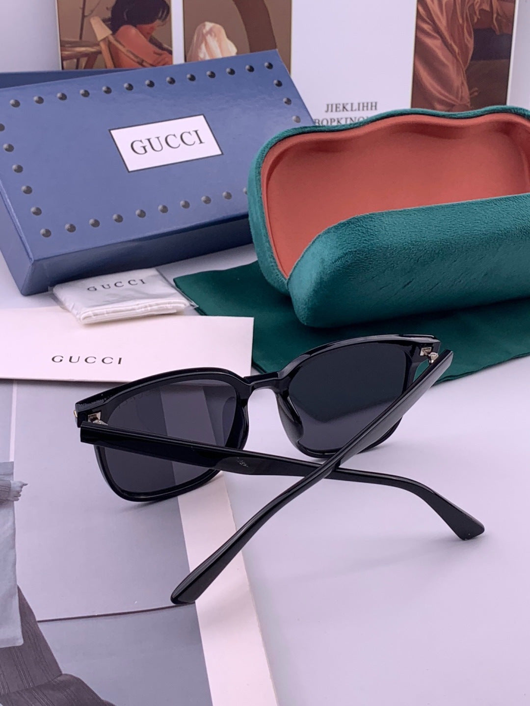 Gucci G62040 Polarized Square Black Lens Sunglasses for Men & Women - 382001 - detail image 4
