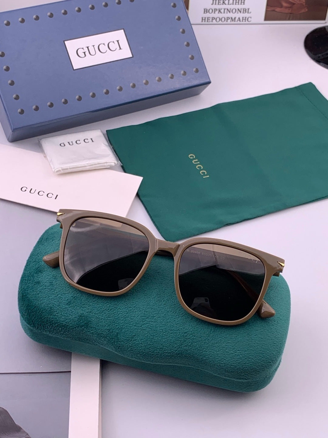 Gucci G62040 Polarized Square Black Lens Sunglasses for Men & Women - 382002 - detail image 3