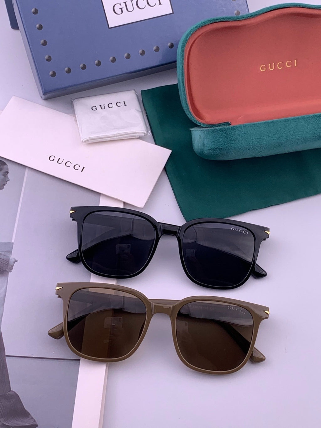 Gucci G62040 Polarized Square Black Lens Sunglasses for Men & Women - 382002 - detail image 6