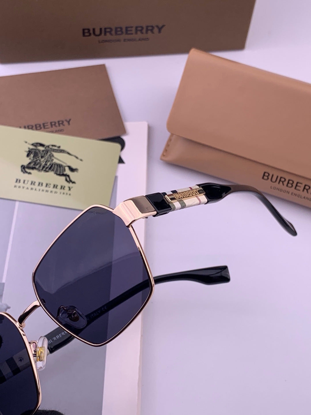 Burberry 101 Aviator Blue Lens Sunglasses for Men - 399087 - detail image 2