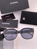 Chanel CH47004 Oversized Black Lens Sunglasses for Men & Women - 398647