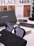 Chanel CH87004 Oversized Black Lens Sunglasses for Men & Women - 398650