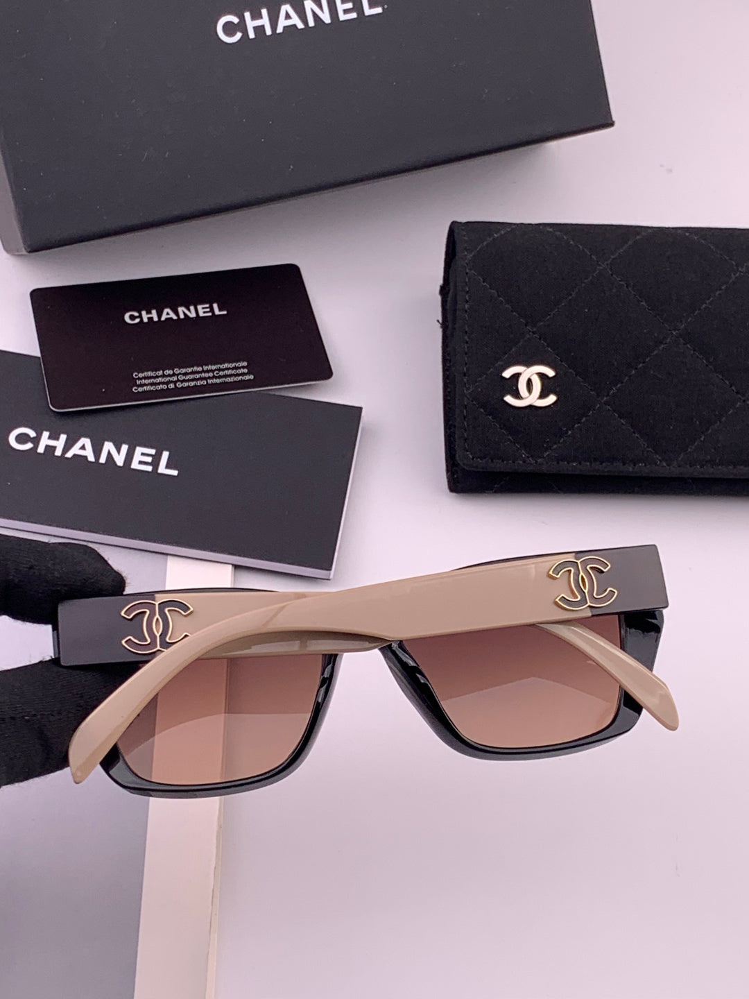 Chanel CH1311 Polarized Square Black Lens Sunglasses for Men & Women - 398636 - detail image 4