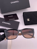Chanel CH1311 Polarized Square Black Lens Sunglasses for Men & Women - 398636