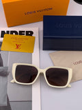 Louis Vuitton L6221 Square Black Lens Sunglasses for Men & Women - 398185