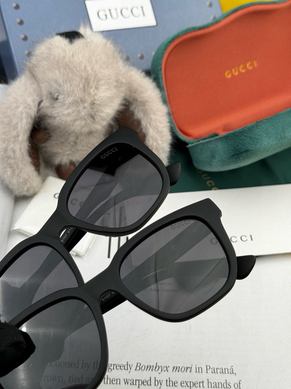 Gucci G7510 Square Gold Lens Sunglasses for Men & Women - 398253 - detail image 5