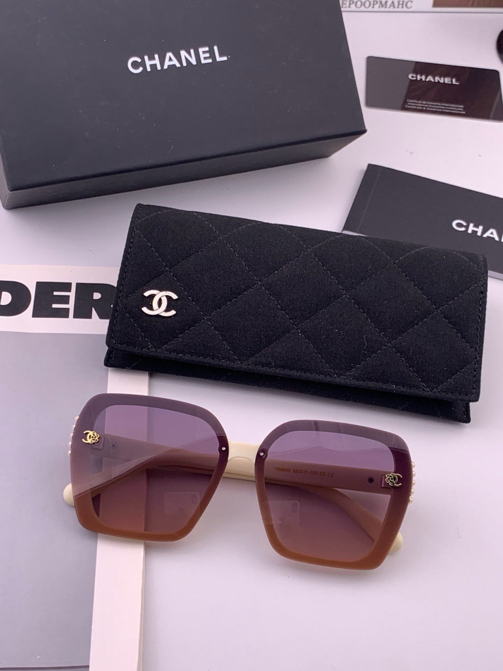 Chanel CH6994 Polarized Oversized Brown Lens Sunglasses for Men & Wom - 398546 - detail image 5