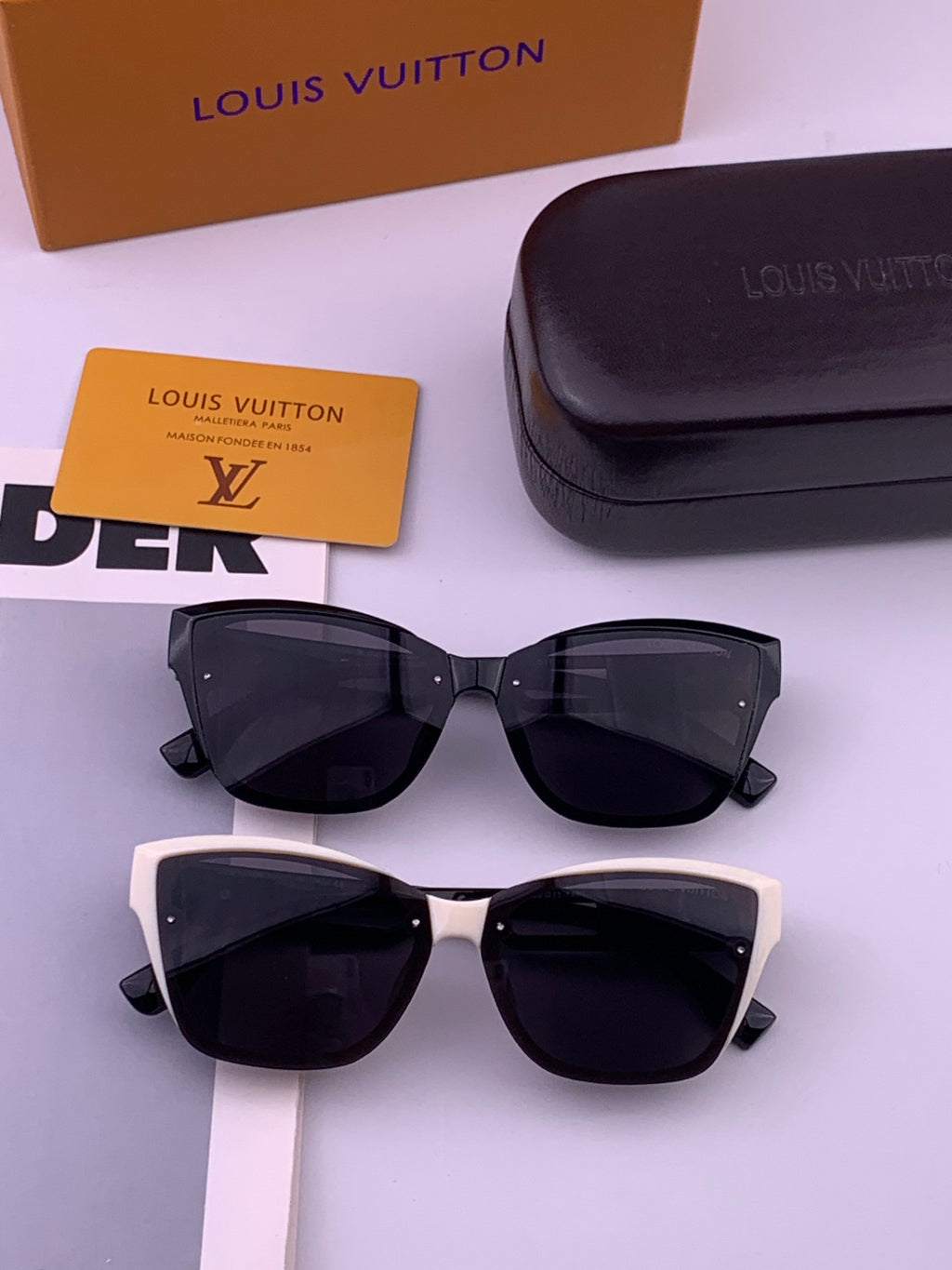 Louis Vuitton L7310 Square Brown Lens Sunglasses for Men & Women - 398130 - detail image 8