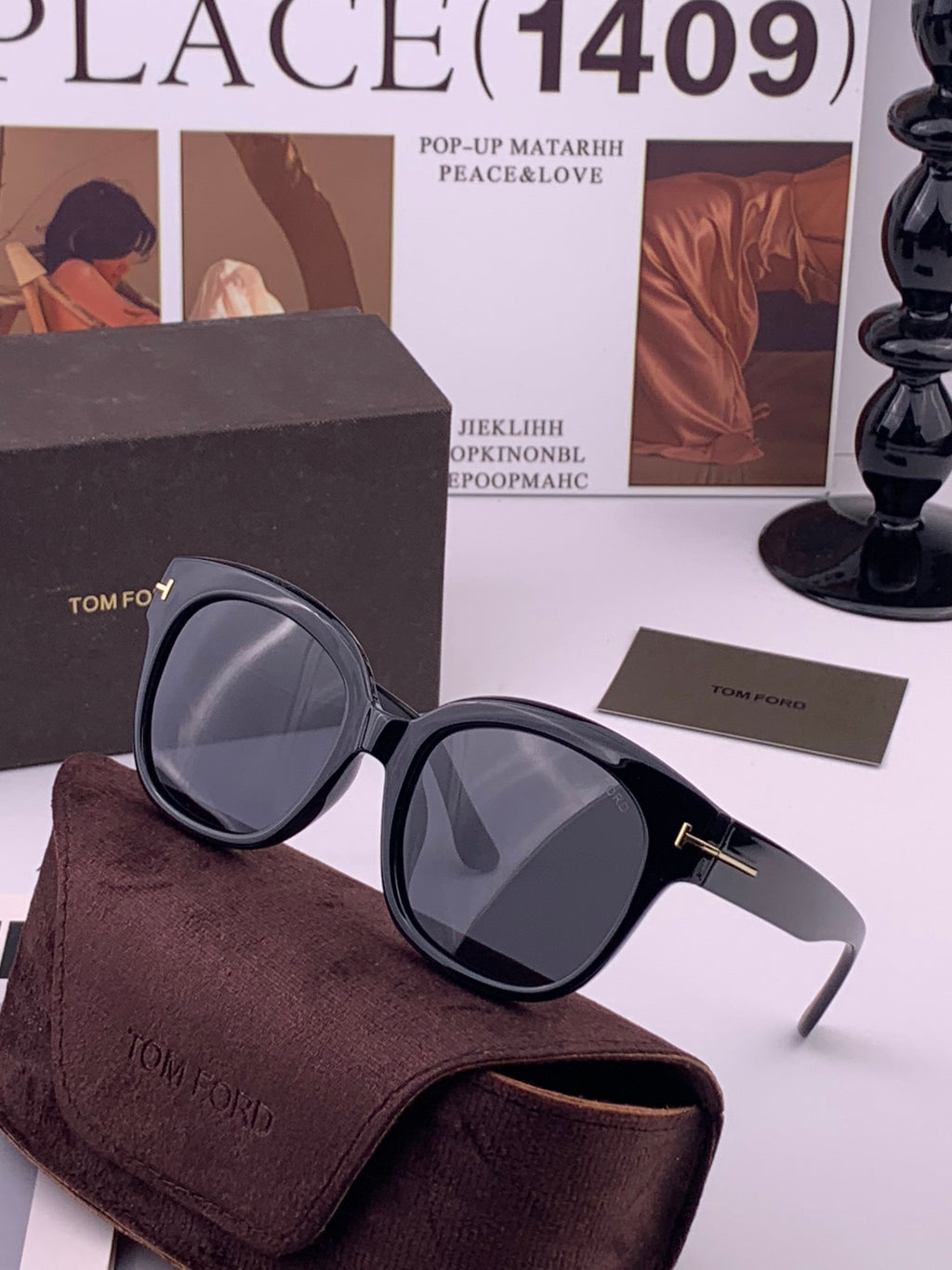 Tom Ford TF1220 Polarized Fashion Black Lens Sunglasses for Men & Wom - 399366 - detail image 2