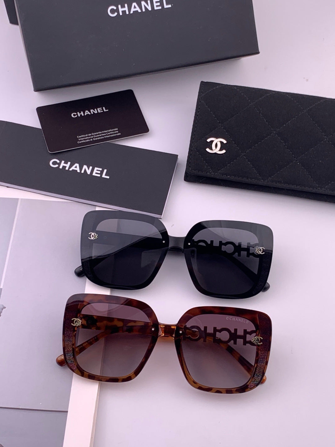 Chanel CH6991 Polarized Round Black Lens Sunglasses for Women - 398537 - detail image 7