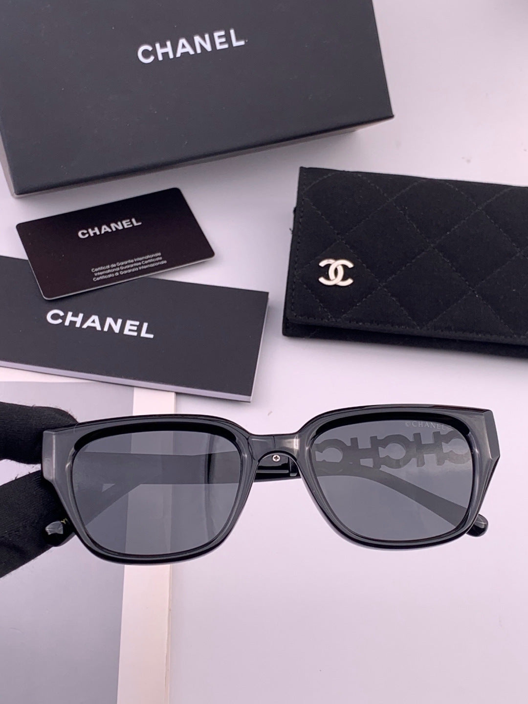 Chanel CH2994 Polarized Round Black Lens Sunglasses for Women - 398539