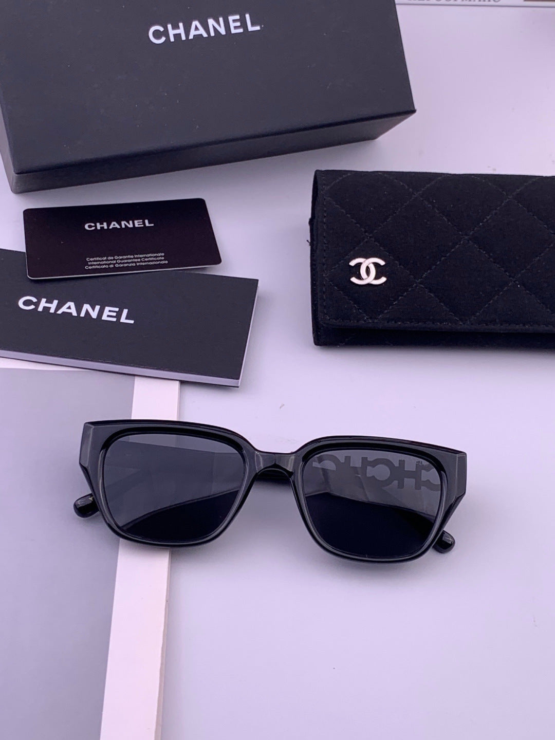 Chanel CH2994 Polarized Round Black Lens Sunglasses for Women - 398539 - detail image 7