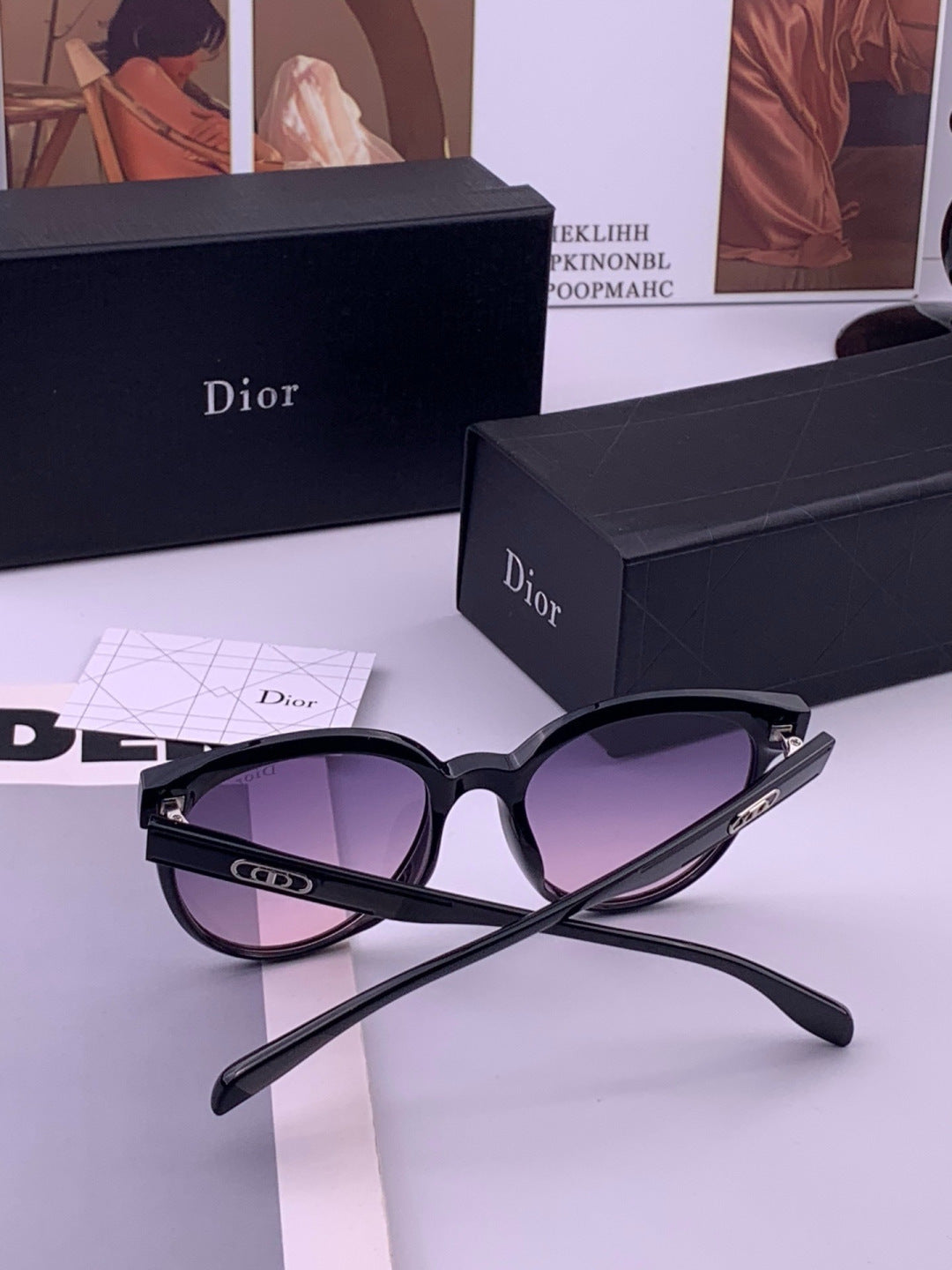 Dior CD5106 Polarized Square Brown Lens Sunglasses for Women - 415519 - detail image 7