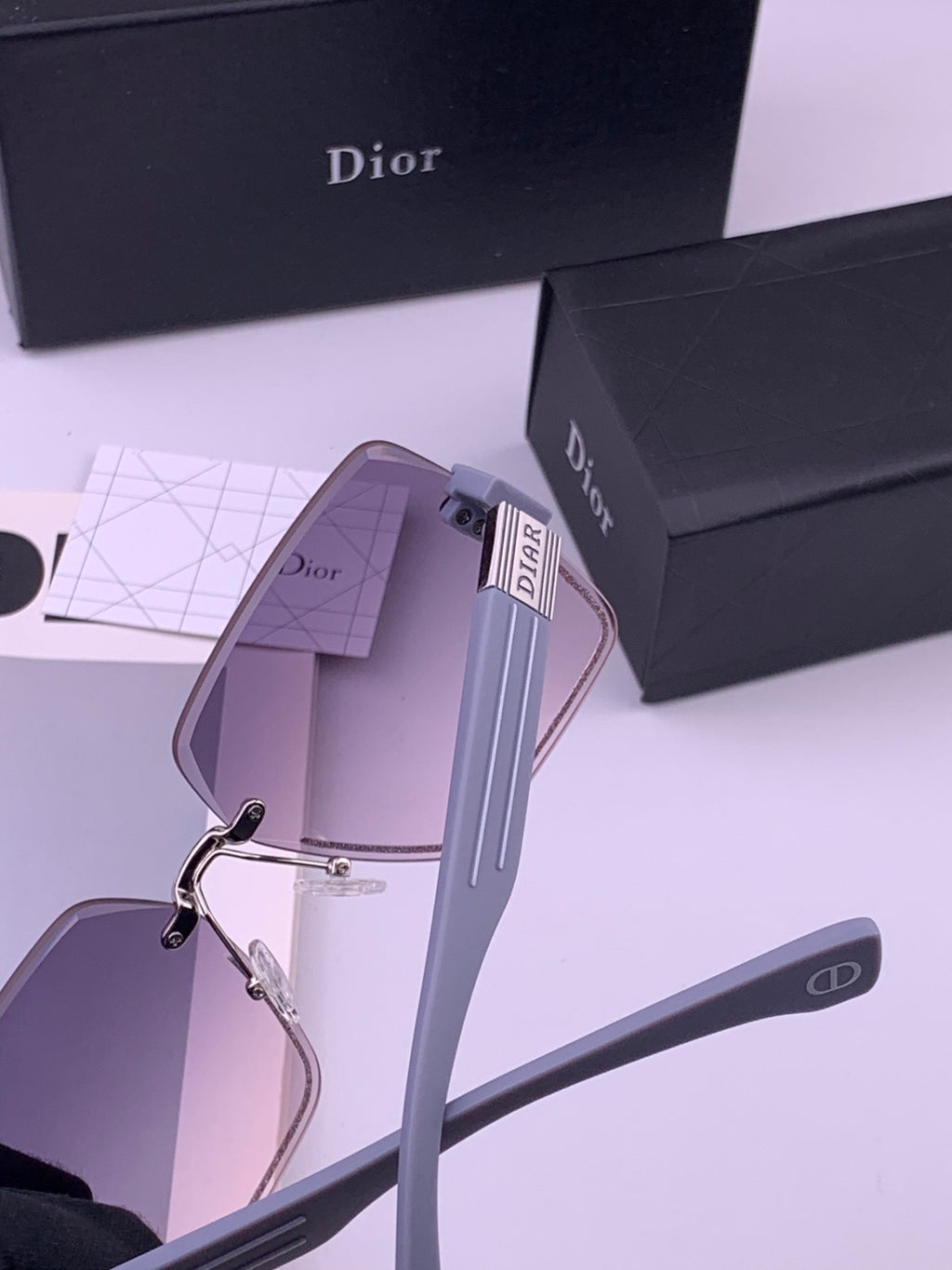 Dior D7771 Square Gold Lens Sunglasses for Men & Women - 415524 - detail image 6
