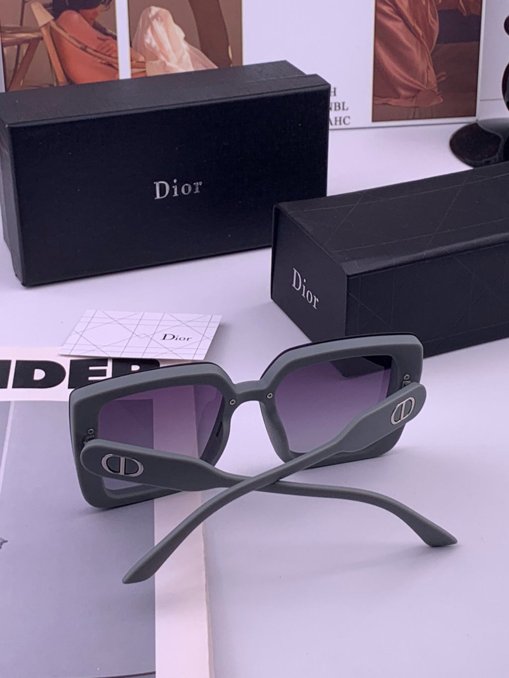 Dior D6227 Polarized Square Brown Lens Sunglasses for Men & Women - 415510 - detail image 7