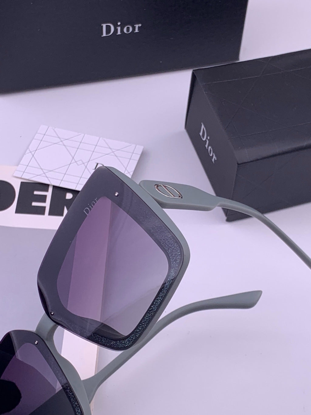 Dior D6227 Polarized Square Brown Lens Sunglasses for Men & Women - 415510 - detail image 3