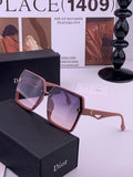 Dior CD092 Polarized Square Red Lens Sunglasses for Women - 415391