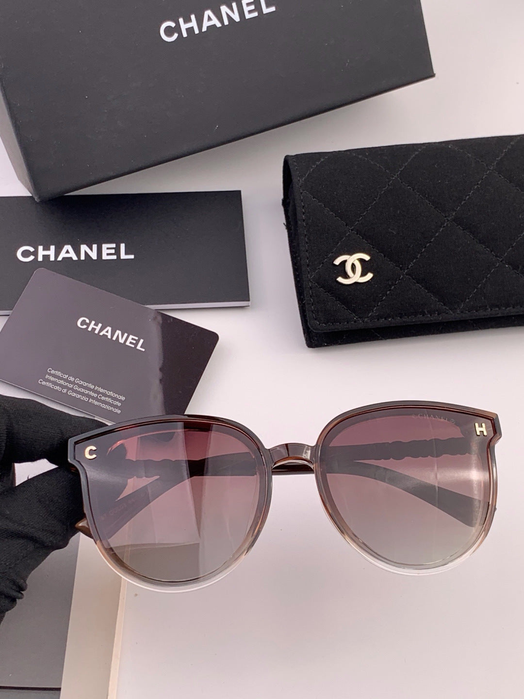 Chanel CH7788 Polarized Oversized Pink Lens Sunglasses for Men & Women