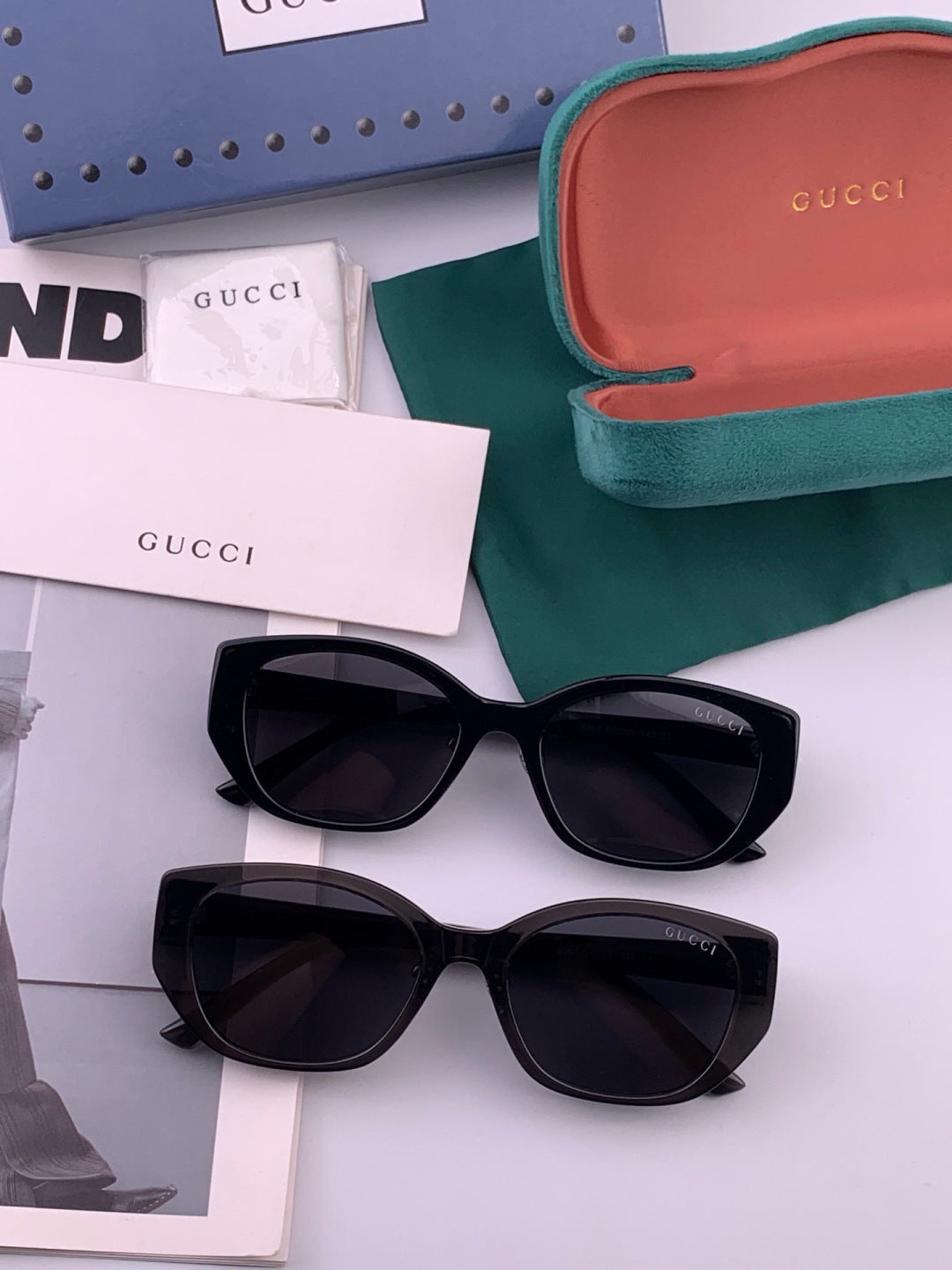 Gucci G7990 Polarized Square Brown Lens Sunglasses for Men & Women - detail image 7